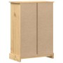 Cómoda cajonera Corona madera maciza de pino 80x43x114 cm en Baúles de almacenamiento | Comprar online en Foru.es