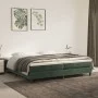 Box spring bed with dark green velvet mattress 200x200 cm by vidaXL, Beds and slatted bases - Ref: Foro24-3144354, Price: 552...