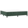 Cama box spring con colchón terciopelo verde oscuro 200x200 cm de vidaXL, Camas y somieres - Ref: Foro24-3144354, Precio: 542...