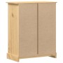 Cómoda cajonera Corona madera maciza de pino 92x48x120 cm en Baúles de almacenamiento | Comprar online en Foru.es