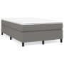 Cama box spring con colchón tela gris oscuro 120x200 cm de vidaXL, Camas y somieres - Ref: Foro24-3144408, Precio: 375,66 €, ...