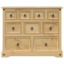 Cómoda cajonera Corona madera maciza de pino 101x45x82 cm en Baúles de almacenamiento | Comprar online en Foru.es