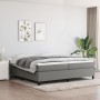 Cama box spring con colchón tela gris oscuro 200x200 cm de vidaXL, Camas y somieres - Ref: Foro24-3144448, Precio: 545,23 €, ...