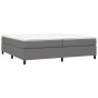 Cama box spring con colchón tela gris oscuro 200x200 cm de vidaXL, Camas y somieres - Ref: Foro24-3144448, Precio: 545,23 €, ...