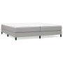 Cama box spring con colchón tela gris claro 200x200 cm de vidaXL, Camas y somieres - Ref: Foro24-3144101, Precio: 541,05 €, D...
