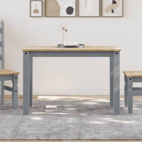 Mesa de comedor Panama madera maciza de pino gris 117x60x75 cm en Mesas de comedor | Comprar online en Foru.es