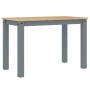Mesa de comedor Panama madera maciza de pino gris 117x60x75 cm en Mesas de comedor | Comprar online en Foru.es