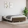 Box spring bed with dark brown fabric mattress 140x200 cm by vidaXL, Beds and slatted bases - Ref: Foro24-3144178, Price: 365...