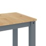 Mesa de comedor Panama madera maciza de pino gris 117x60x75 cm en Mesas de comedor | Comprar online en Foru.es