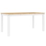 Mesa de comedor Panama madera maciza pino blanco 160x80x75 cm en Mesas de comedor | Comprar online en Foru.es