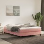 Cama box spring con colchón terciopelo rosa 140x200 cm de vidaXL, Camas y somieres - Ref: Foro24-3144338, Precio: 374,18 €, D...