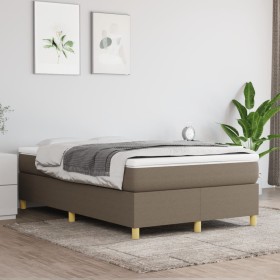 Cama box spring con colchón tela gris taupe 120x200 cm de vidaXL, Camas y somieres - Ref: Foro24-3144510, Precio: 355,33 €, D...