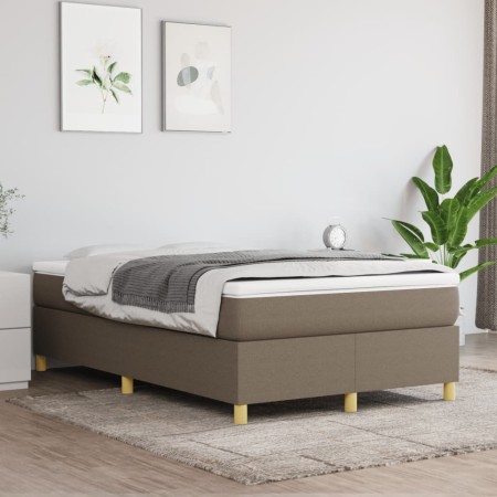 Cama box spring con colchón tela gris taupe 120x200 cm de vidaXL, Camas y somieres - Ref: Foro24-3144510, Precio: 355,33 €, D...
