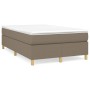 Cama box spring con colchón tela gris taupe 120x200 cm de vidaXL, Camas y somieres - Ref: Foro24-3144510, Precio: 355,33 €, D...