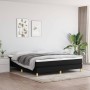 Cama box spring con colchón tela negro 180x200 cm de vidaXL, Camas y somieres - Ref: Foro24-3144193, Precio: 495,40 €, Descue...