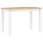 Mesa de comedor Corona madera maciza pino blanco 112x60x75 cm en Mesas de comedor | Comprar online en Foru.es