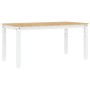 Mesa de comedor Corona madera maciza pino blanco 160x80x75 cm en Mesas de comedor | Comprar online en Foru.es