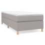 Cama box spring con colchón tela gris claro 90x200 cm de vidaXL, Camas y somieres - Ref: Foro24-3144490, Precio: 283,18 €, De...