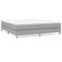 Cama box spring con colchón tela gris claro 160x200 cm de vidaXL, Camas y somieres - Ref: Foro24-3144183, Precio: 442,18 €, D...