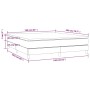 Cama box spring con colchón tela gris claro 160x200 cm de vidaXL, Camas y somieres - Ref: Foro24-3144183, Precio: 442,18 €, D...