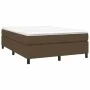 Box spring bed with dark brown fabric mattress 140x200 cm by vidaXL, Beds and slatted bases - Ref: Foro24-3144426, Price: 387...