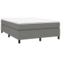 Cama box spring con colchón tela gris oscuro 140x190 cm de vidaXL, Camas y somieres - Ref: Foro24-3144416, Precio: 431,87 €, ...