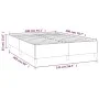 Box spring bed with dark brown fabric mattress 140x200 cm by vidaXL, Beds and slatted bases - Ref: Foro24-3144426, Price: 387...