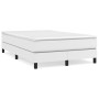 Cama box spring con colchón cuero sintético blanco 120x200 cm de vidaXL, Camas y somieres - Ref: Foro24-3144250, Precio: 369,...