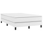 Cama box spring con colchón cuero sintético blanco 120x200 cm de vidaXL, Camas y somieres - Ref: Foro24-3144250, Precio: 369,...