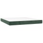 Cama box spring con colchón terciopelo verde oscuro 180x200 cm de vidaXL, Camas y somieres - Ref: Foro24-3144348, Precio: 485...