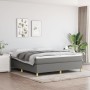 Cama box spring con colchón tela gris oscuro 180x200 cm de vidaXL, Camas y somieres - Ref: Foro24-3144539, Precio: 511,27 €, ...