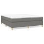 Cama box spring con colchón tela gris oscuro 180x200 cm de vidaXL, Camas y somieres - Ref: Foro24-3144539, Precio: 511,27 €, ...
