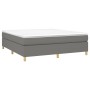 Cama box spring con colchón tela gris oscuro 180x200 cm de vidaXL, Camas y somieres - Ref: Foro24-3144539, Precio: 511,27 €, ...