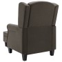 Sillón con taburete reposapiés de tela gris taupe de vidaXL, Sillones - Ref: Foro24-320159, Precio: 281,94 €, Descuento: %