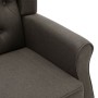 Sillón con taburete reposapiés de tela gris taupe de vidaXL, Sillones - Ref: Foro24-320159, Precio: 281,94 €, Descuento: %