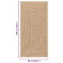 Alfombra ZIZUR apariencia de yute interior y exterior 60x110 cm en Alfombras | Comprar online en Foru.es