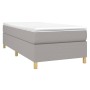 Cama box spring con colchón tela gris claro 90x190 cm de vidaXL, Camas y somieres - Ref: Foro24-3144482, Precio: 252,31 €, De...