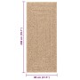 Alfombra ZIZUR apariencia de yute interior y exterior 80x200 cm en Alfombras | Comprar online en Foru.es