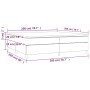 Cama box spring con colchón tela marrón oscuro 200x200 cm de vidaXL, Camas y somieres - Ref: Foro24-3144549, Precio: 541,31 €...