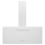 Campana extractora pared acero y vidrio templado blanco 90 cm de vidaXL, Extractores - Ref: Foro24-51674, Precio: 238,02 €, D...