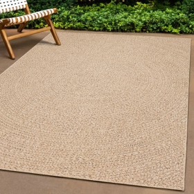Alfombra ZIZUR apariencia de yute interior exterior 120x120 cm en Alfombras | Comprar online en Foru.es