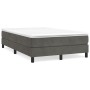Cama box spring con colchón terciopelo gris oscuro 120x200 cm de vidaXL, Camas y somieres - Ref: Foro24-3144322, Precio: 339,...