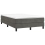 Cama box spring con colchón terciopelo gris oscuro 120x200 cm de vidaXL, Camas y somieres - Ref: Foro24-3144322, Precio: 339,...