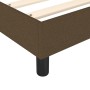 Cama box spring con colchón tela marrón oscuro 120x200 cm de vidaXL, Camas y somieres - Ref: Foro24-3144410, Precio: 359,32 €...