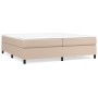 Cama box spring con colchón cuero sintético capuchino 200x200cm de vidaXL, Camas y somieres - Ref: Foro24-3144631, Precio: 53...