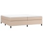 Cama box spring con colchón cuero sintético capuchino 200x200cm de vidaXL, Camas y somieres - Ref: Foro24-3144631, Precio: 53...