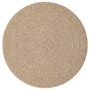 Alfombra ZIZUR apariencia de yute interior y exterior Ø 200 cm en Alfombras | Comprar online en Foru.es