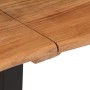 Banco de madera maciza de acacia y acero 160 cm en Bancos para recibidores y almacenamiento | Comprar online en Foru.es
