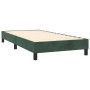 Cama box spring con colchón terciopelo verde oscuro 90x200 cm de vidaXL, Camas y somieres - Ref: Foro24-3144312, Precio: 281,...