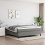 Cama box spring con colchón tela gris oscuro 180x200 cm de vidaXL, Camas y somieres - Ref: Foro24-3144440, Precio: 530,14 €, ...